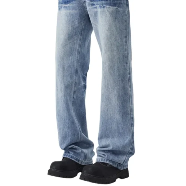 H3959f64739654a57bff4ec896d922e58n Lightning Crack Pattern Jeans
